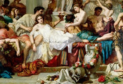 The Romans of the Decadence (detail), 1847 by Thomas Couture